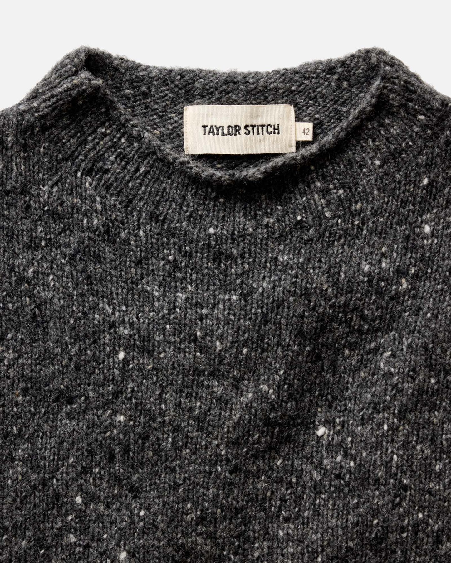 The Seafarer Sweater in Charcoal Donegal