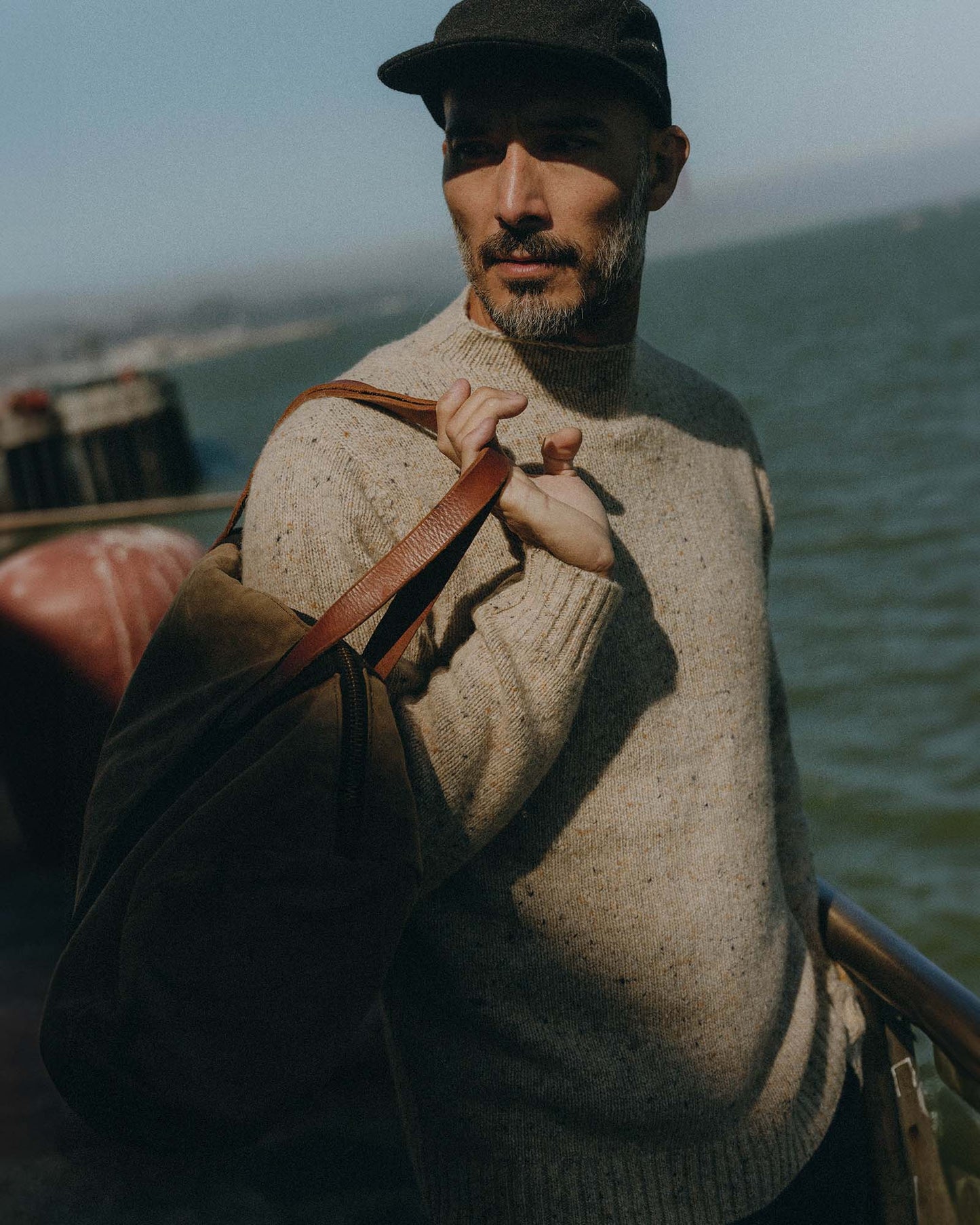 The Seafarer Sweater in Natural Donegal