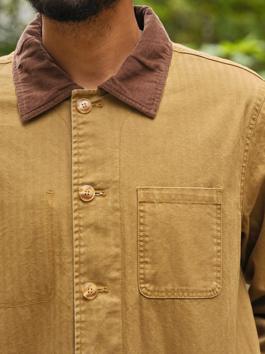 Lined Builder Jacket in Camel