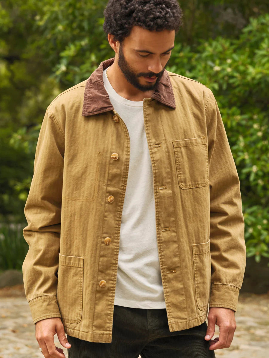 Lined Builder Jacket in Camel