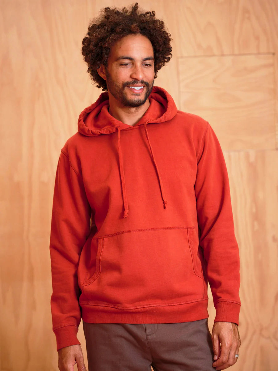 Max Pullover Hoodie in Faded Red