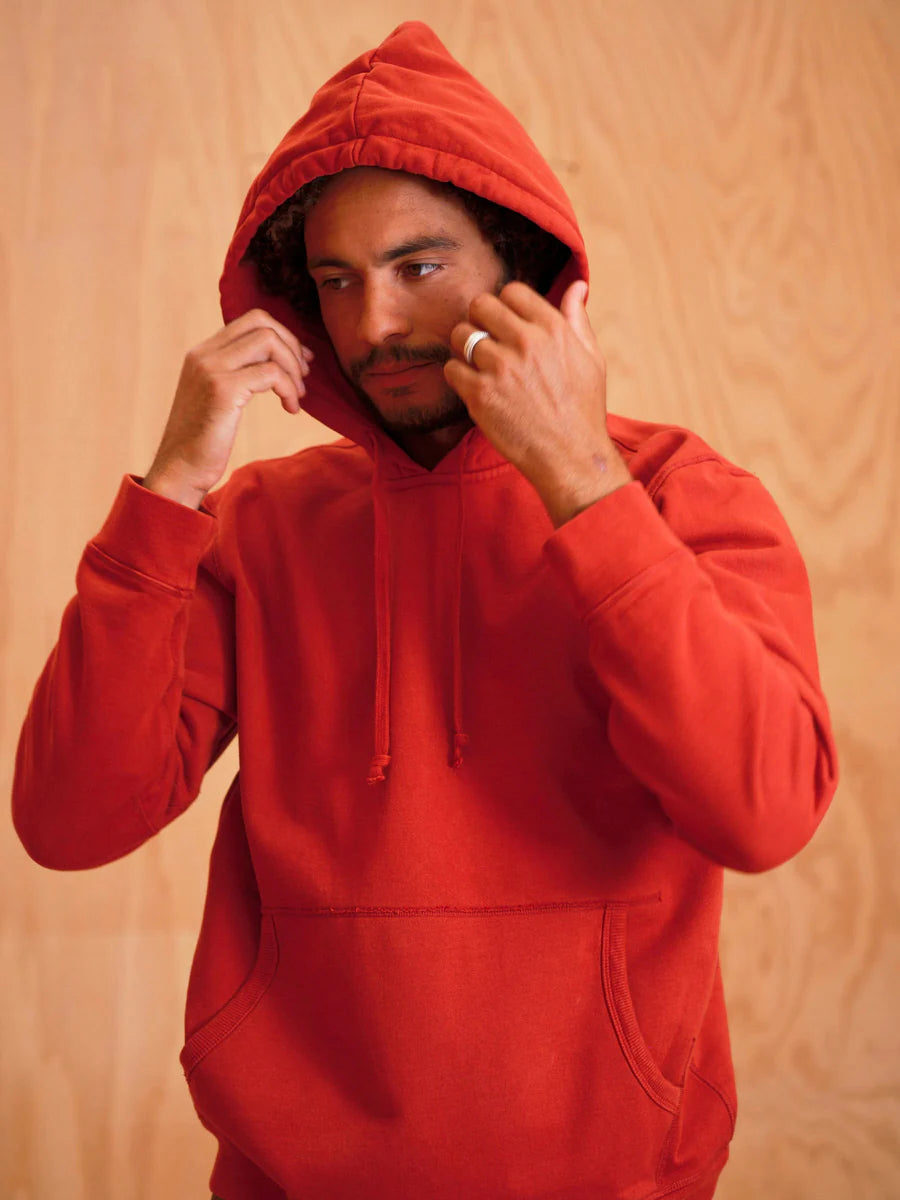 Max Pullover Hoodie in Faded Red