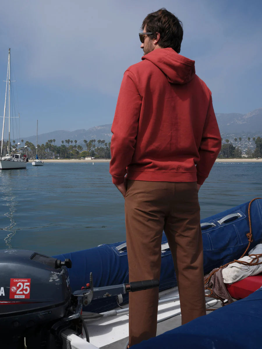 Max Pullover Hoodie in Faded Red