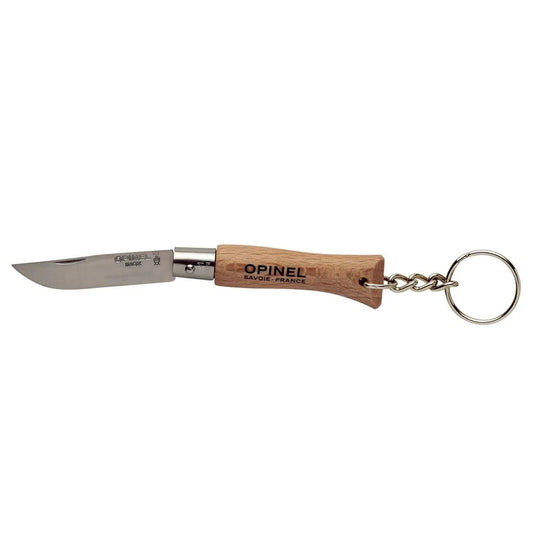 No.04 Keyring Folding Knife in Beechwood