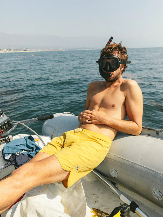 Scallop Trunks in Mustard