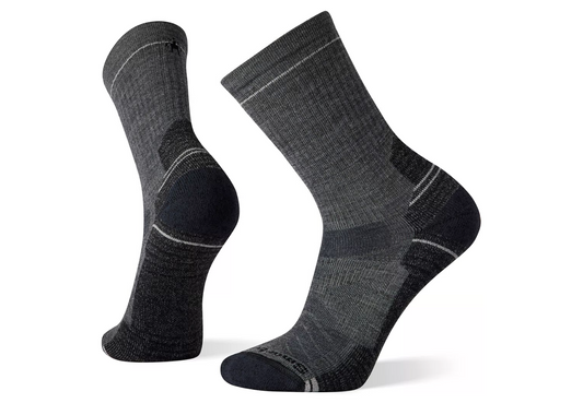 Hike Light Cushion Crew Socks in Medium Gray