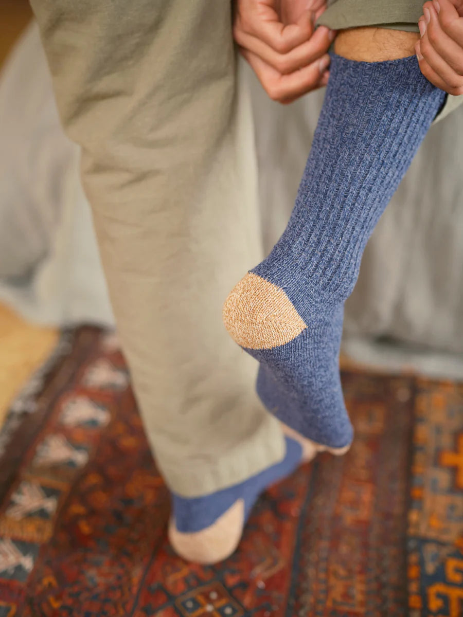 Utility Socks in Slate Blue