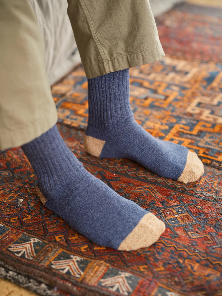 Utility Socks in Slate Blue