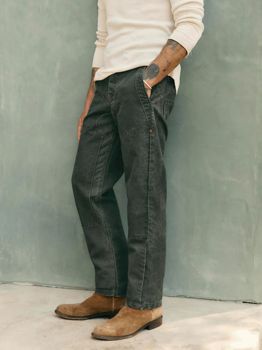 Hencye Canvas Workpant in Washed Slate