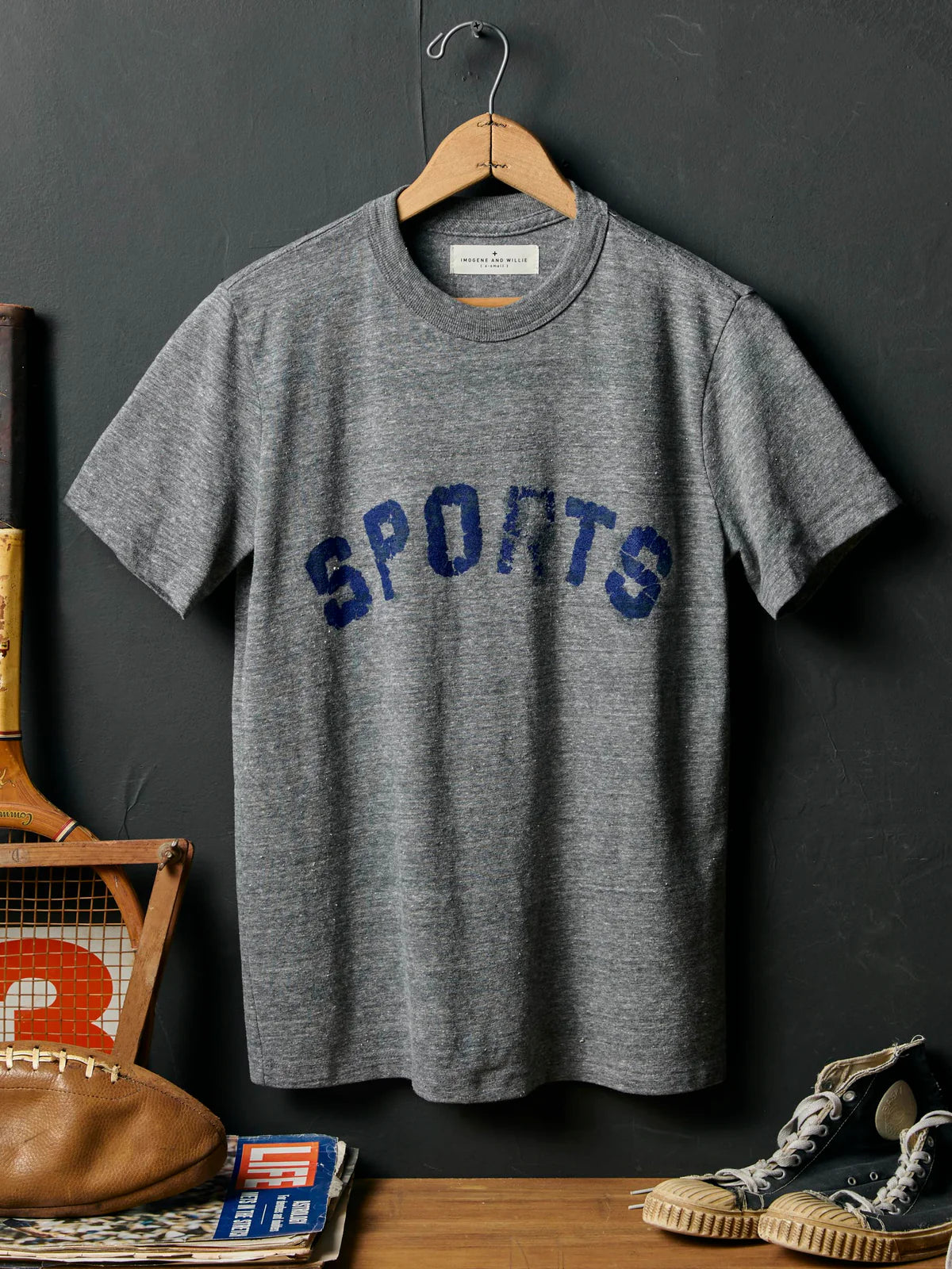 The Sports Tee in Heather Grey