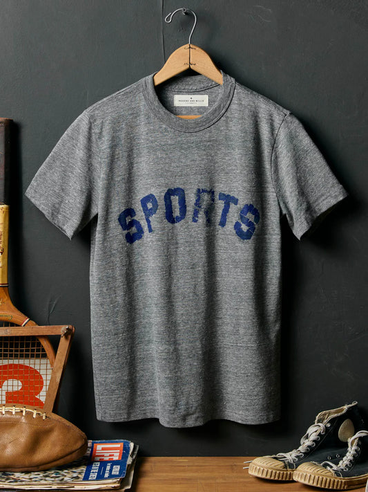 The Sports Tee in Heather Grey