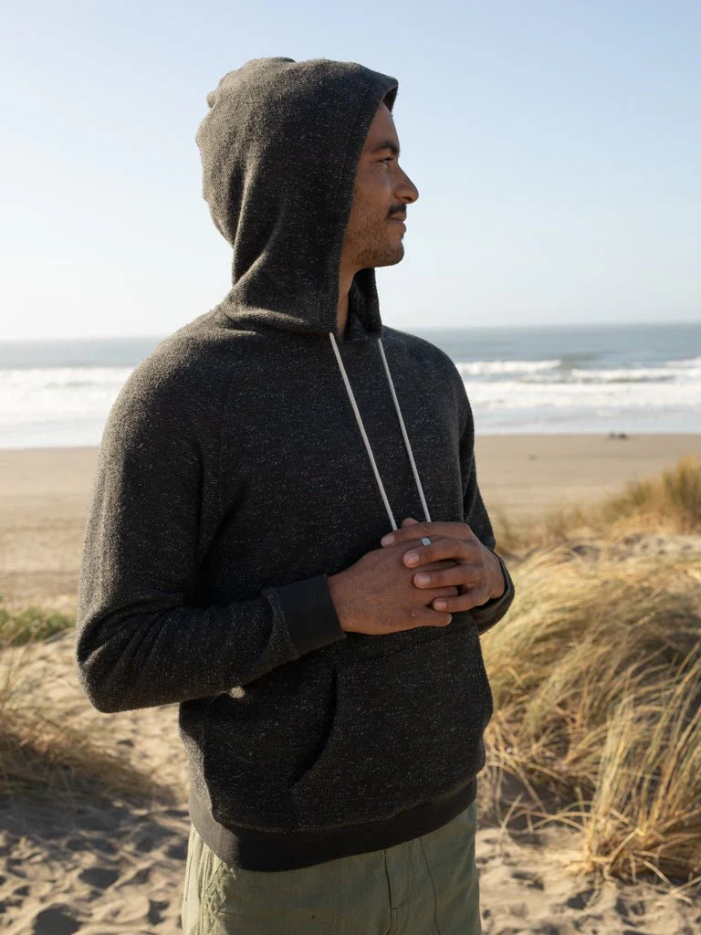 Whale Patch Pullover in Faded Black