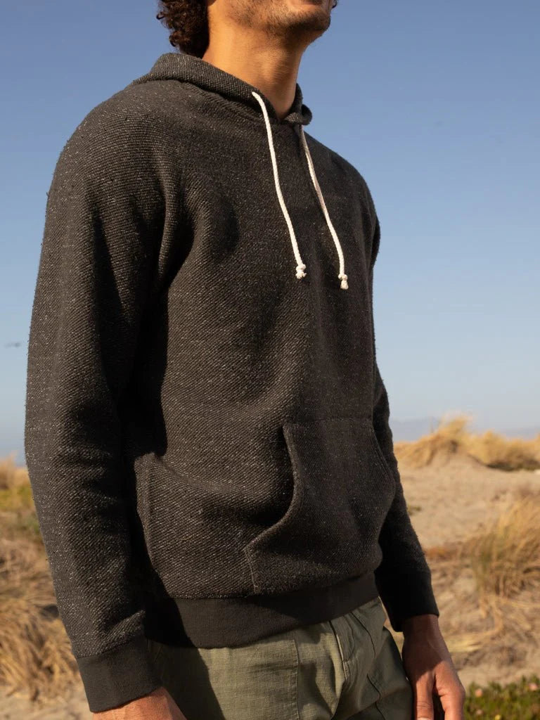 Whale Patch Pullover in Faded Black