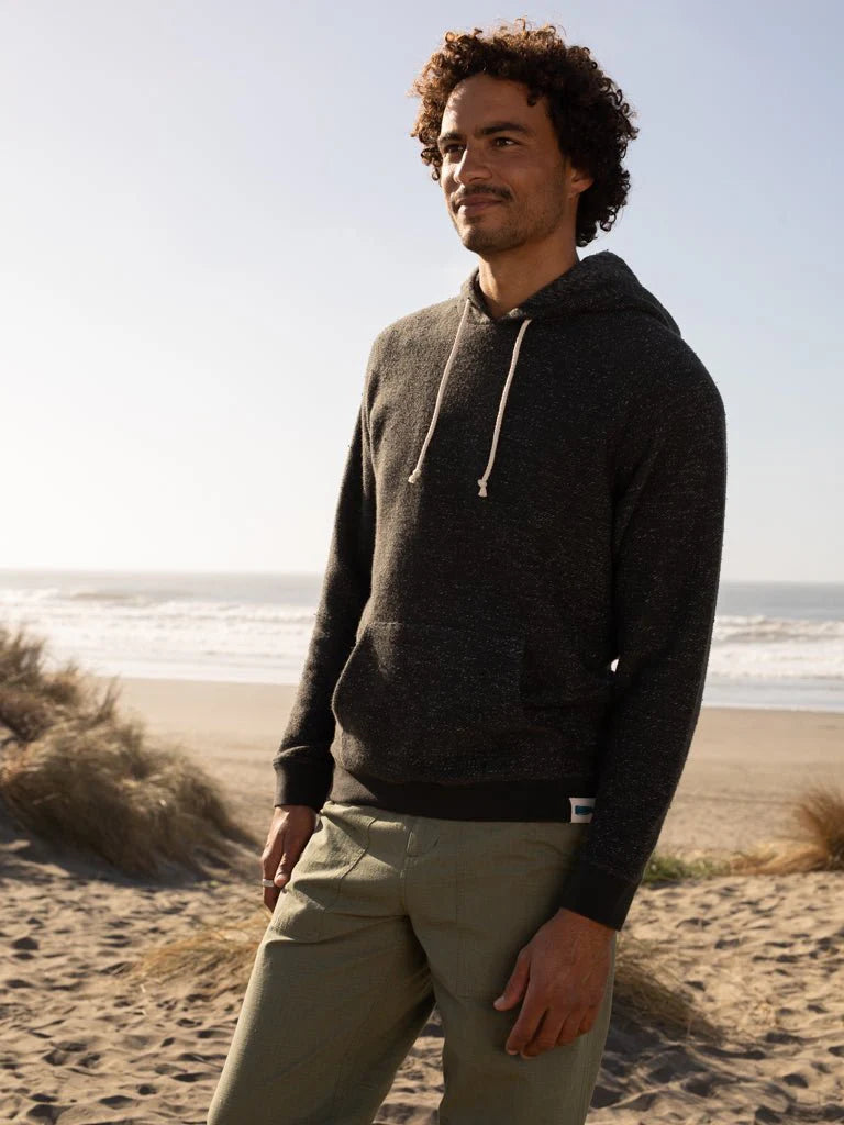 Whale Patch Pullover in Faded Black